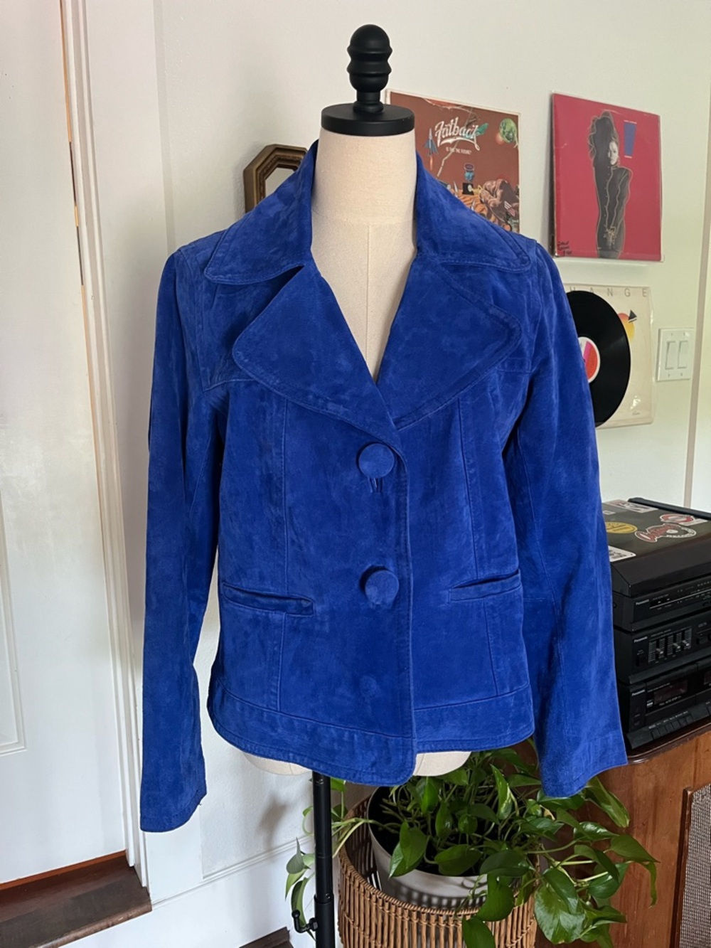 Chico’s Royal Blue Suede Jacket